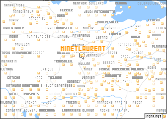 map of Minet Laurent
