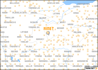 map of Minet