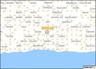 map of Mineur