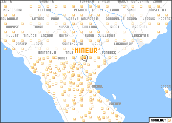 map of Mineur
