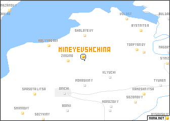 map of Mineyevshchina