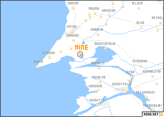 map of Minė