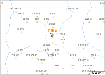 map of Mīnē