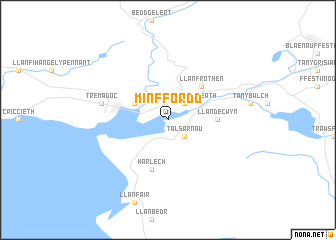 map of Minffordd