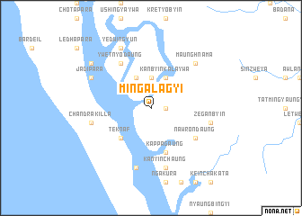 map of Mingalagyi