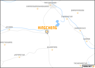 map of Mingcheng