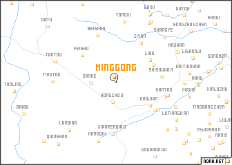 map of Minggong