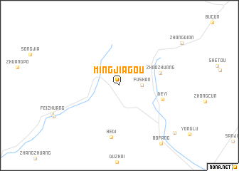 map of Mingjiagou
