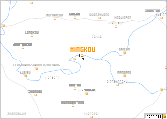 map of Mingkou