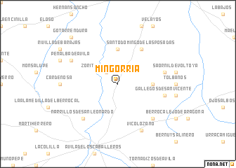 map of Mingorría