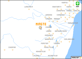 map of Ming-te