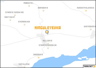 map of Minguleyevka