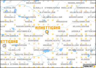 map of Minhettigama