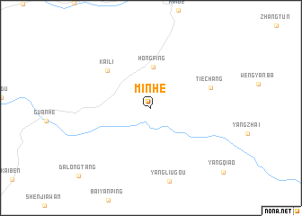 map of Minhe