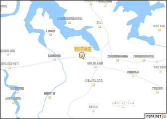 map of Minhe