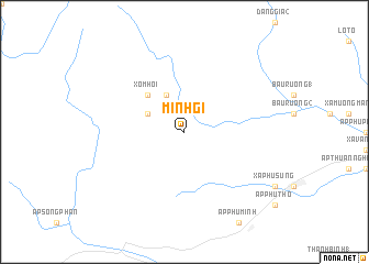 map of Minh Gi