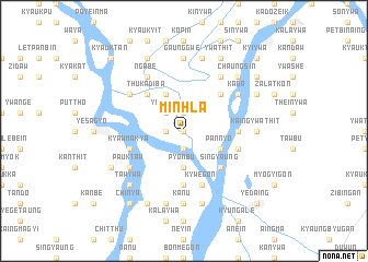 map of Minhla