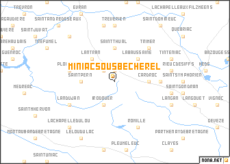 map of Miniac-sous-Bécherel