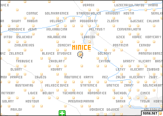 map of Minice