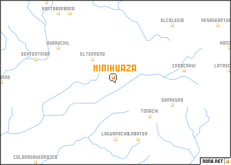 map of Minihuaza
