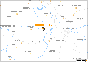 map of Mining City