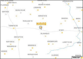 map of Minino