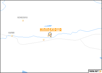 map of (( Mininskaya ))