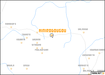 map of Minirodougou