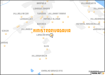 map of Ministro Rivadavia