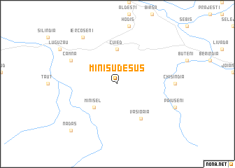map of Minişu de Sus
