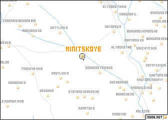 map of (( Minitskoye ))