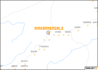 map of Minkan-Mengalé