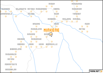 map of Minkéné