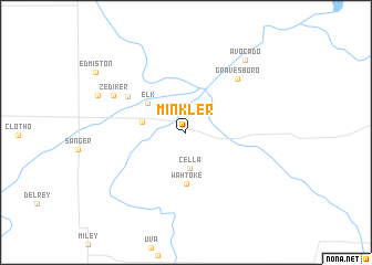 map of Minkler