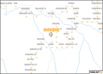 map of Minkone