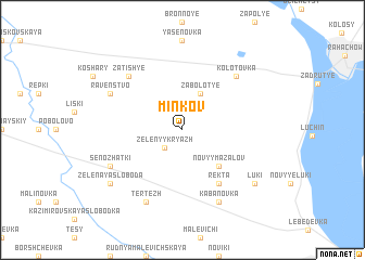 map of Minʼkov