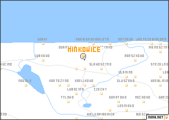 map of Minkowice