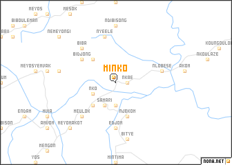 map of Minko