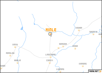 map of Minle