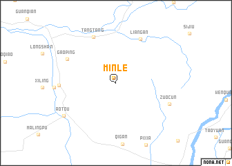 map of Minle