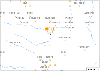 map of Minle