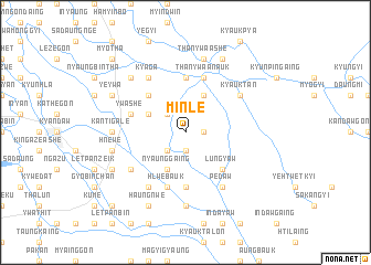 map of Minle