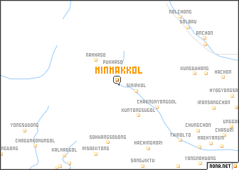 map of Minmak-kol