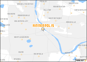 map of Minneapolis