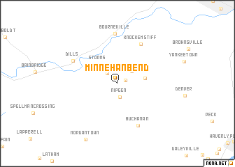 map of Minnehan Bend