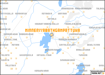 map of Minneriya Bathgampattuwa