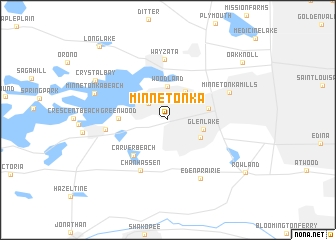 map of Minnetonka
