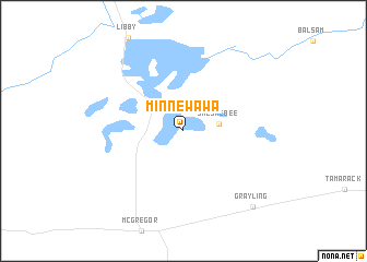 map of Minnewawa