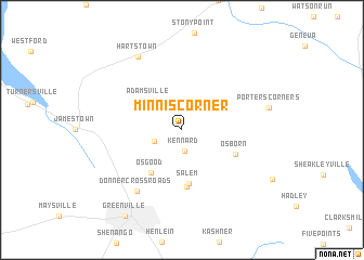 map of Minnis Corner