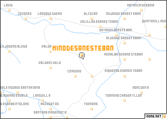 map of Miño de San Esteban